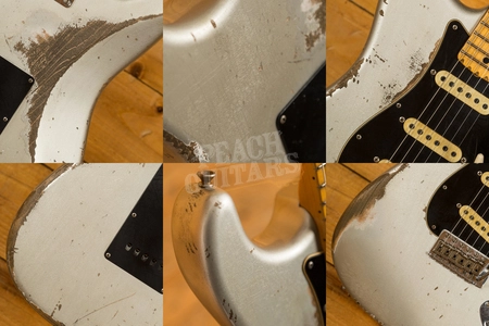 Fender Custom Shop Jason Smith Masterbuilt 69 Strat Relic Inca Silver 