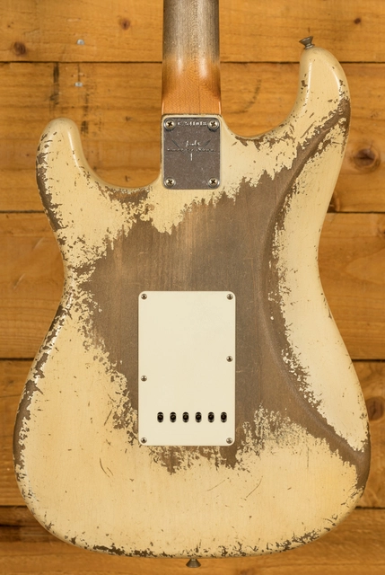 Fender Custom Shop '61 Strat Ultra Relic Aged Olympic White Dale Wilson MB