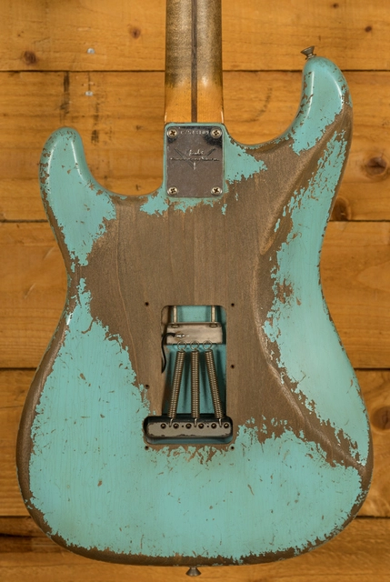 Fender Custom Shop - MBDW '58 Strat - Heavy Relic Daphne Blue over Vintage White