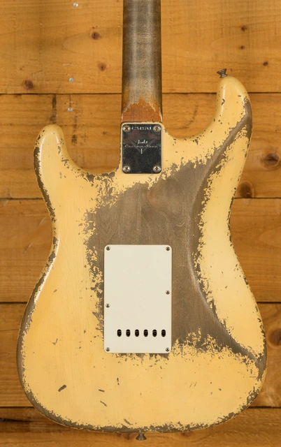 Fender Custom Shop '61 Strat Dale Wilson Ultra Relic Vintage White 