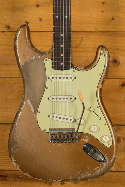 Fender Custom Shop '61 Strat Dale Wilson Heavy Relic Firemist Gold
