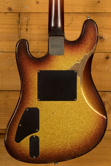 Castedosa Conchers Baritone w/Fuzz | Aged 3-Tone Sunburst Sparkle - Rosewood