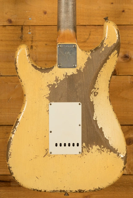 Fender Custom Shop '61 Strat Relic Aged Vintage White Dale Wilson