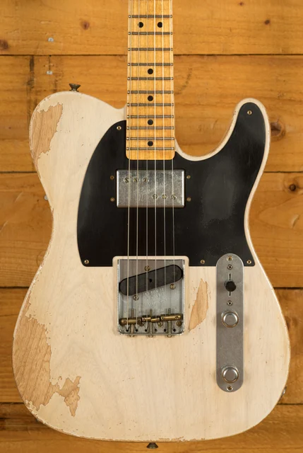 Fender Custom Shop '51 Loaded CuNiFe Tele David Brown Masterbuilt Heavy Relic Aged White Blonde