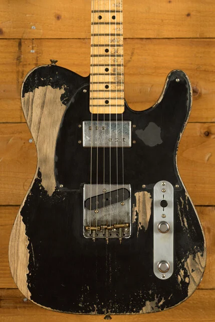 Fender Custom Shop Masterbuilt Andy Hicks 51 Loaded CuNiFe Tele - Heavy Relic Aged Black