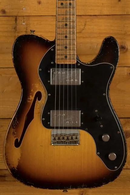 Fender Custom Shop '72 Tele Thinline Heavy Relic 3TSB Dale Wilson Masterbuilt