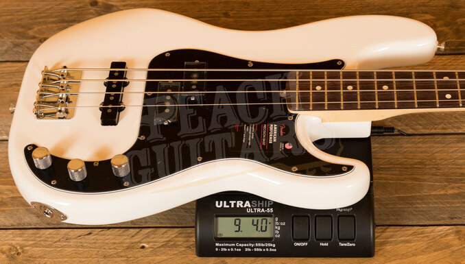 fender american performer precision bass rw arctic white