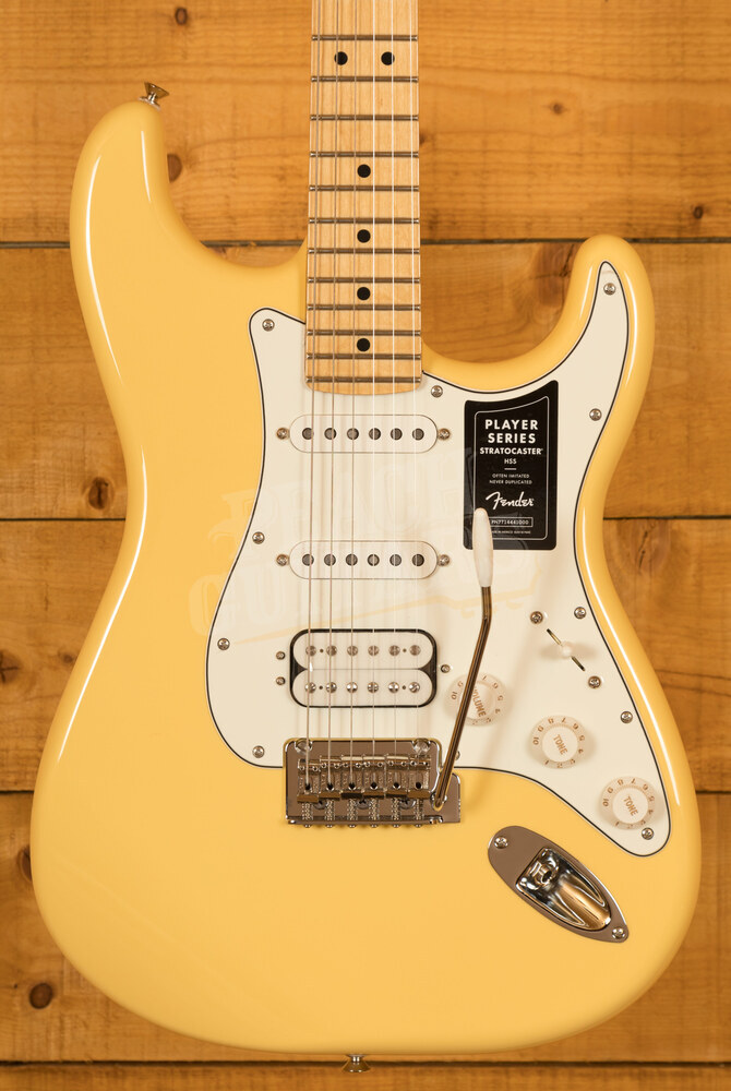 fender player stratocaster hss buttercream