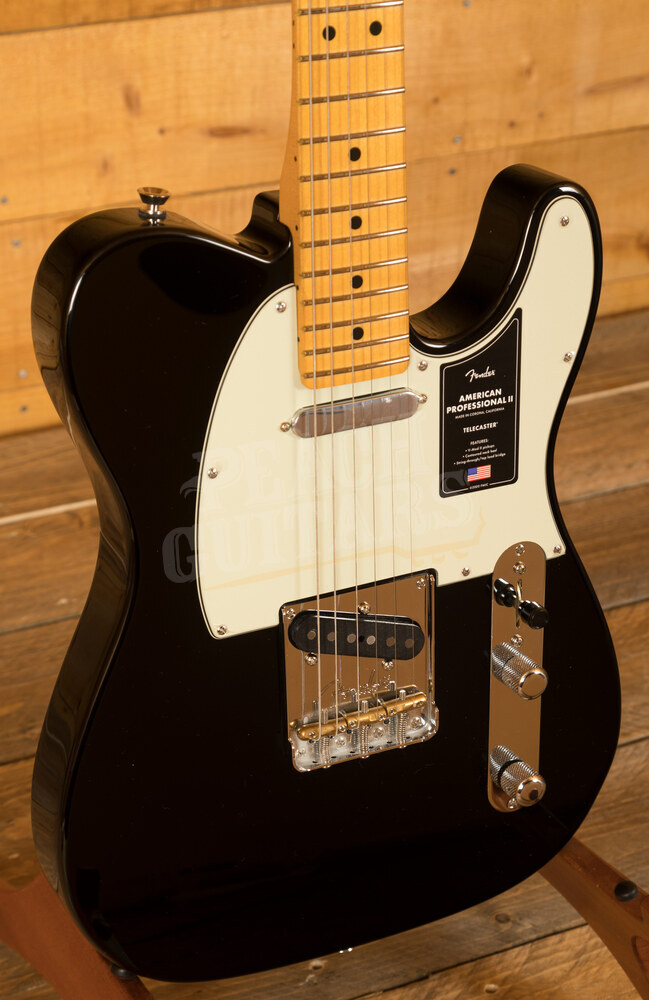Fender American Professional II Tele, Black - Peach Guitars