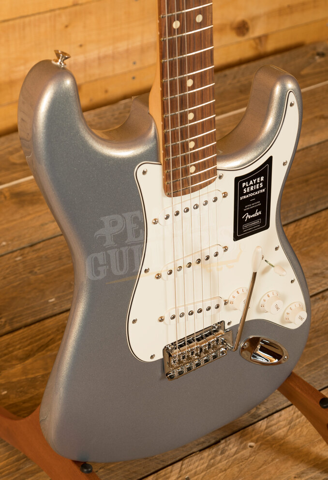 fender player silver