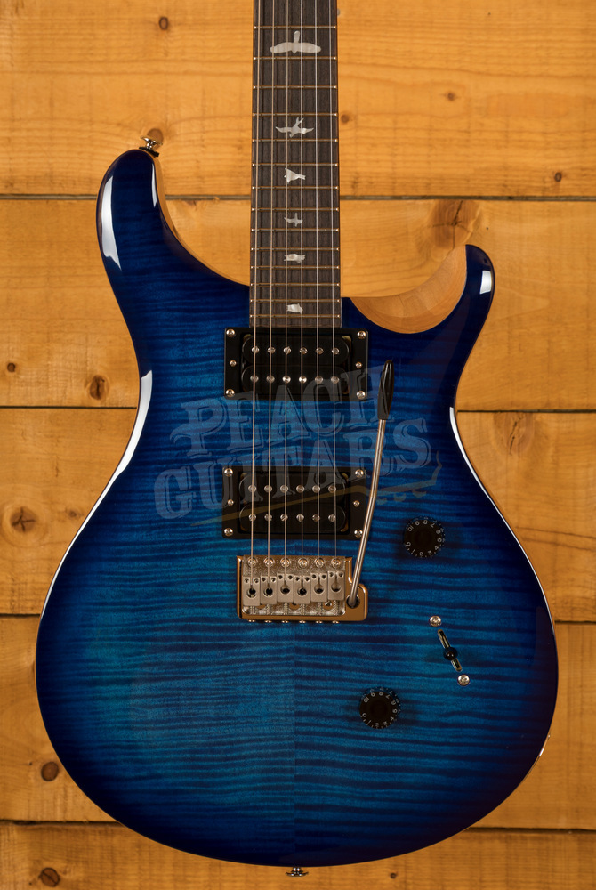PRS SE Custom 24 Faded Blue Burst - Peach Guitars