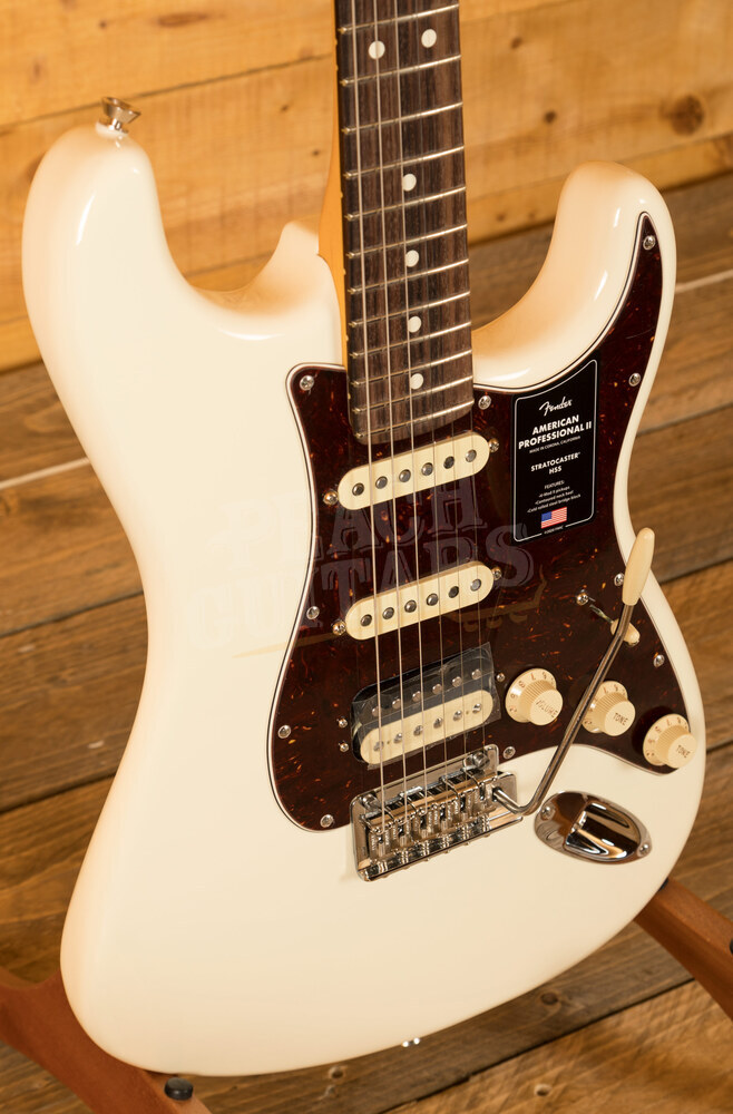 Fender Professional Ii Stratocaster Hss Olympic White Rosewood Peach