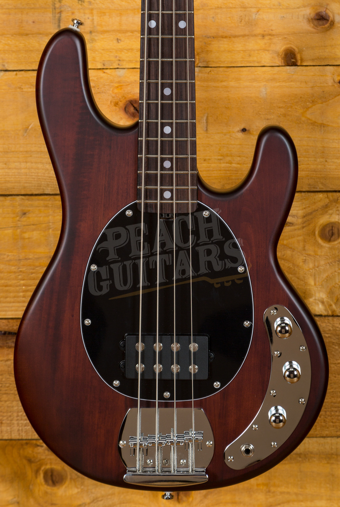 Music Man Sterling Sub Ray Bass In Walnut - Peach Guitars