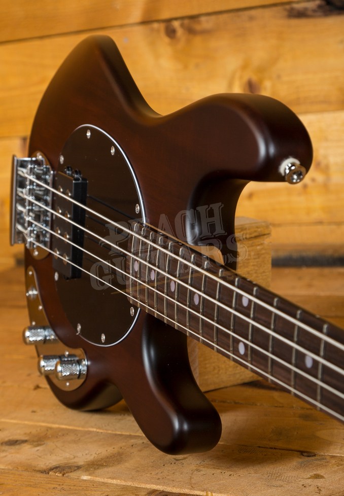 Music Man Sterling Sub Ray Bass In Walnut - Peach Guitars