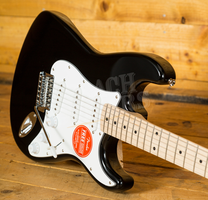 squier affinity stratocaster black maple