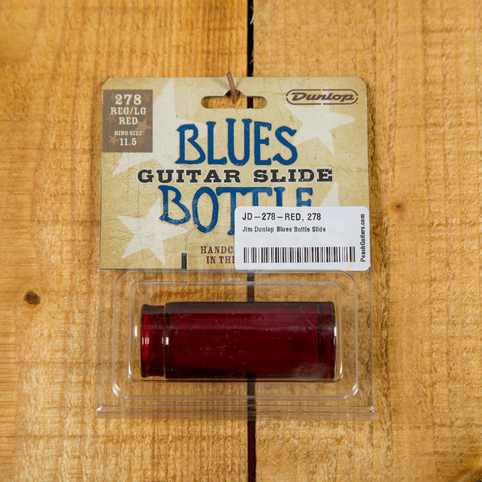 Jim Dunlop Blues Bottle Slide Red Large Peach Guitars