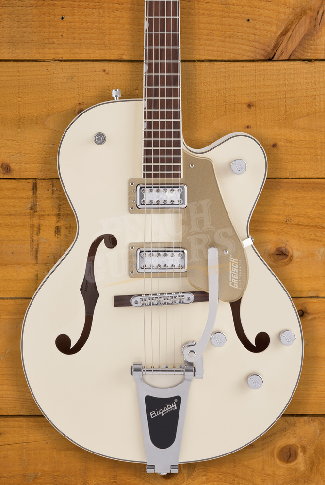 Gretsch G5410T Electromatic Hollowbody "TriFive" Vintage White Peach