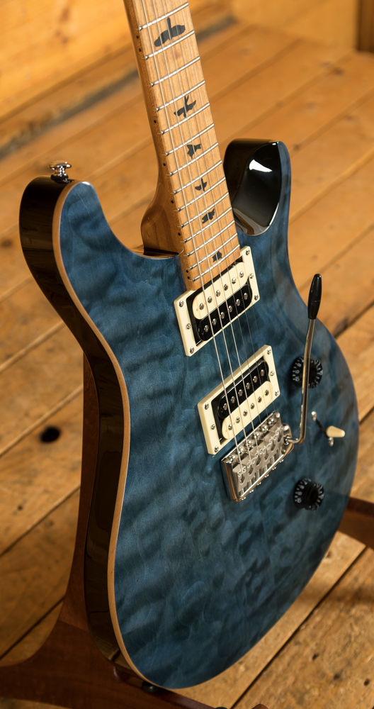 Prs Se Custom 24 Quilt Whale Blue Peach Guitars