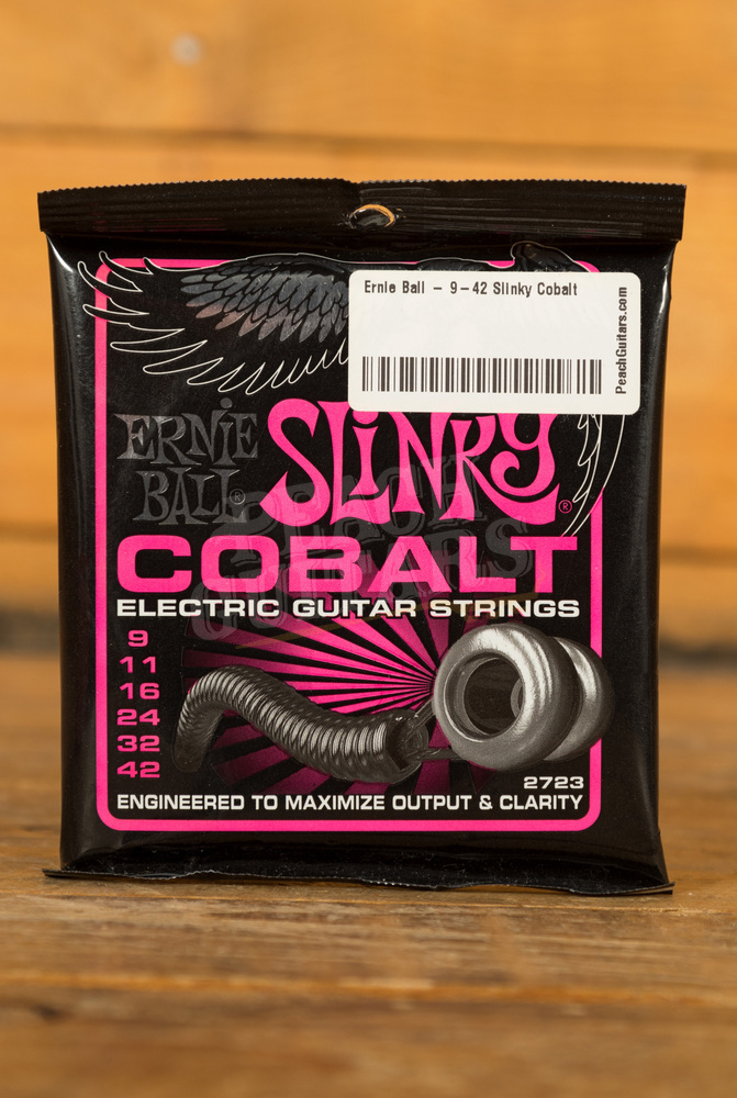 Ernie Ball Super Slinky 9's Cobalt Peach Guitars