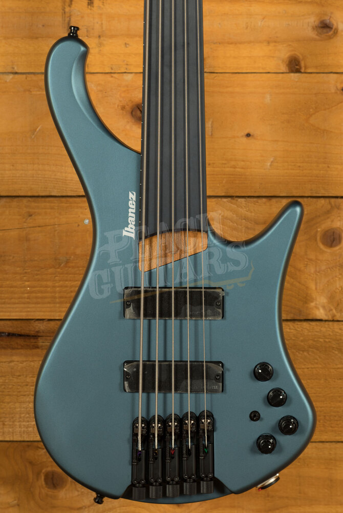 Ibanez Ehb Workshop Basses Ehb1005f 5 String Fretless Arctic Ocean Matte