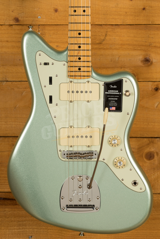 Fender Professional II Jazzmaster Mystic Surf Green Maple Peach Guitars