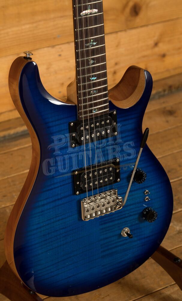 PRS SE 35th Anniversary Custom 24 Faded Blue Burst - Peach Guitars
