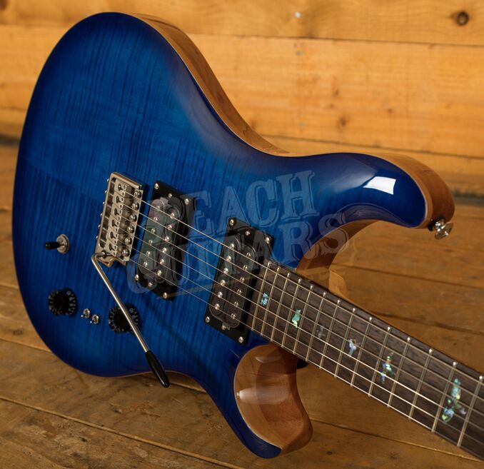 PRS SE 35th Anniversary Custom 24 Faded Blue Burst - Peach Guitars