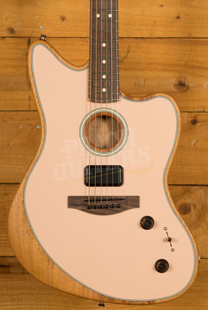 Fender Acoustasonic Player Jazzmaster Rosewood Shell Pink Peach  Guitars