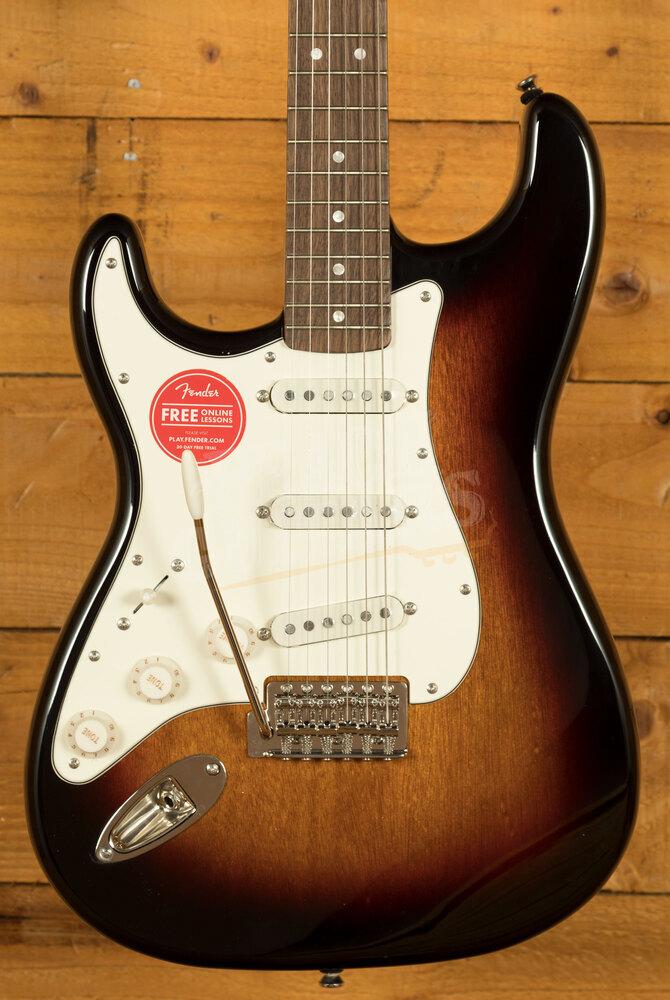 Squier Classic Vibe 60s Strat Left Handed Laurel 3-Tone Sunburst