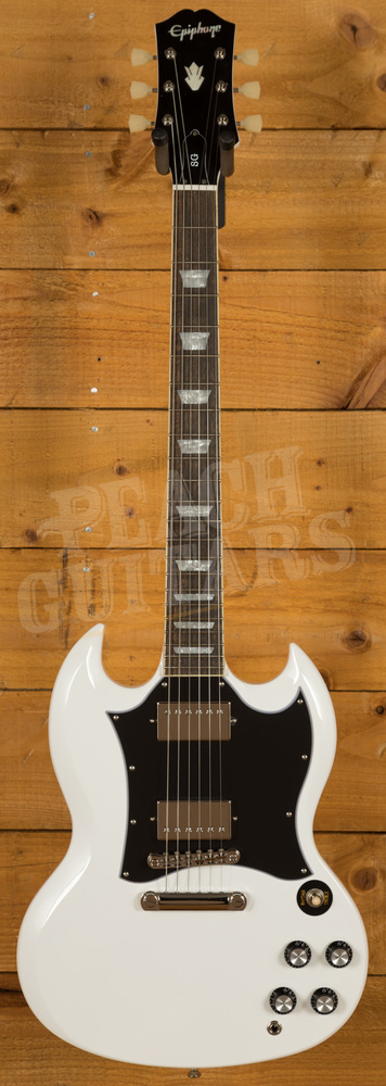 Epiphone Sg Standard Alpine White Peach Guitars