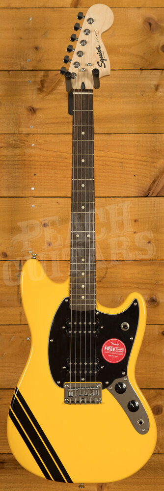 fender squier bullet mustang hh comp graffiti yellow