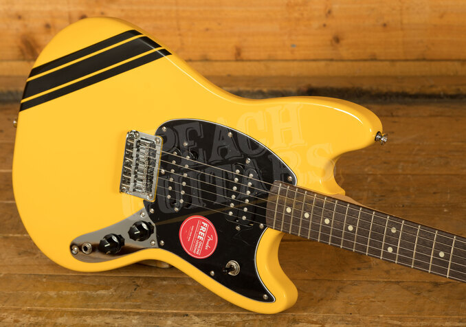 fender squier bullet mustang hh comp graffiti yellow