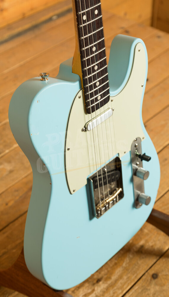 Nash Guitars - T63 | Sonic Blue Light Aged - Peach Guitars