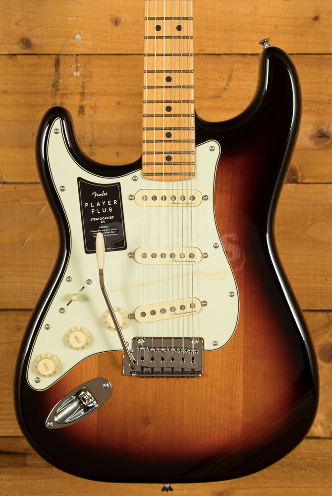 Fender Player Plus Stratocaster | Maple - 3-Colour Sunburst - Left