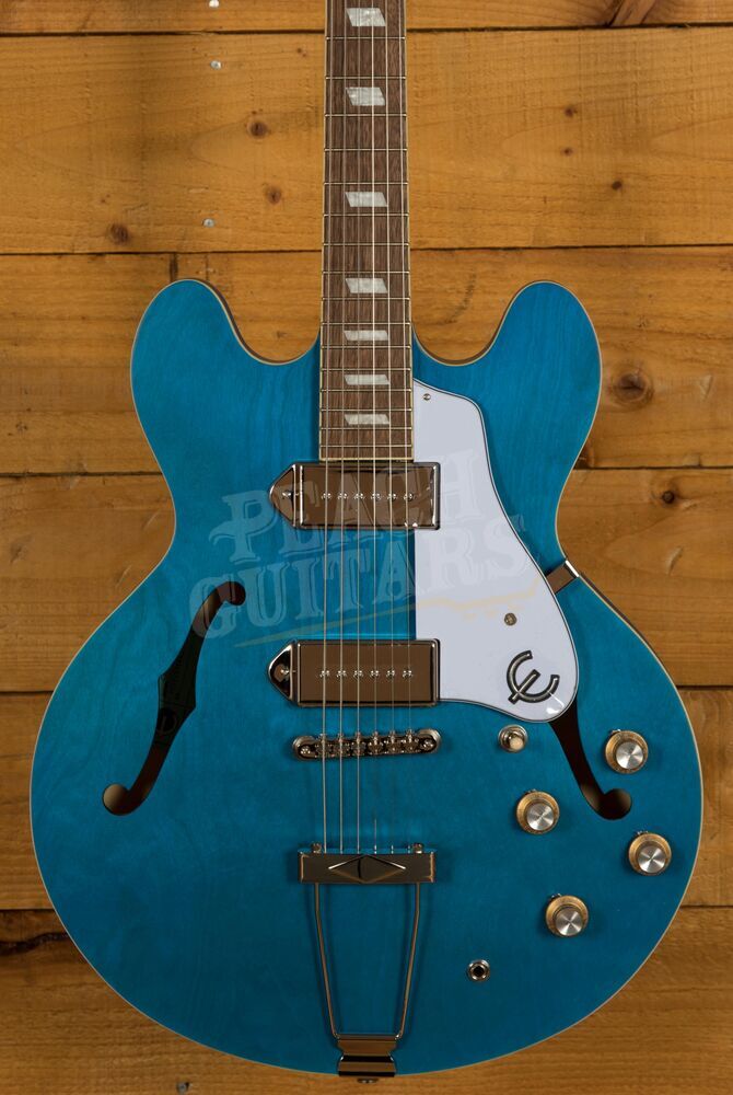 Epiphone Casino Worn Worn Blue Denim Peach Guitars