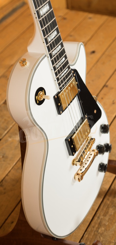 Epiphone Les Paul Custom Alpine White - Peach Guitars