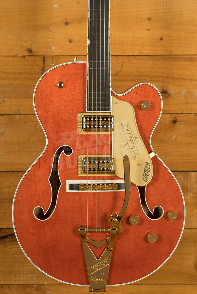 Gretsch G6120tg Players Edition Nashville Hollow Body Orange Stain 4964