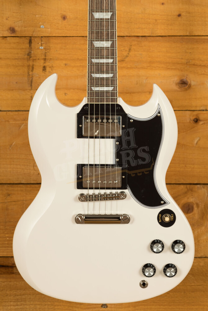Epiphone Inspired By Gibson Custom Collection | 1961 Les Paul SG Standard -  Aged Classic White