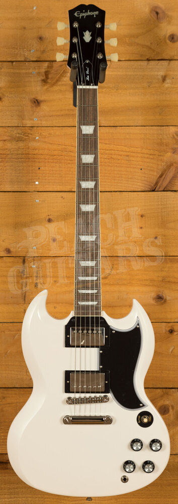 Epiphone Inspired By Gibson Custom Collection | 1961 Les Paul SG Standard -  Aged Classic White