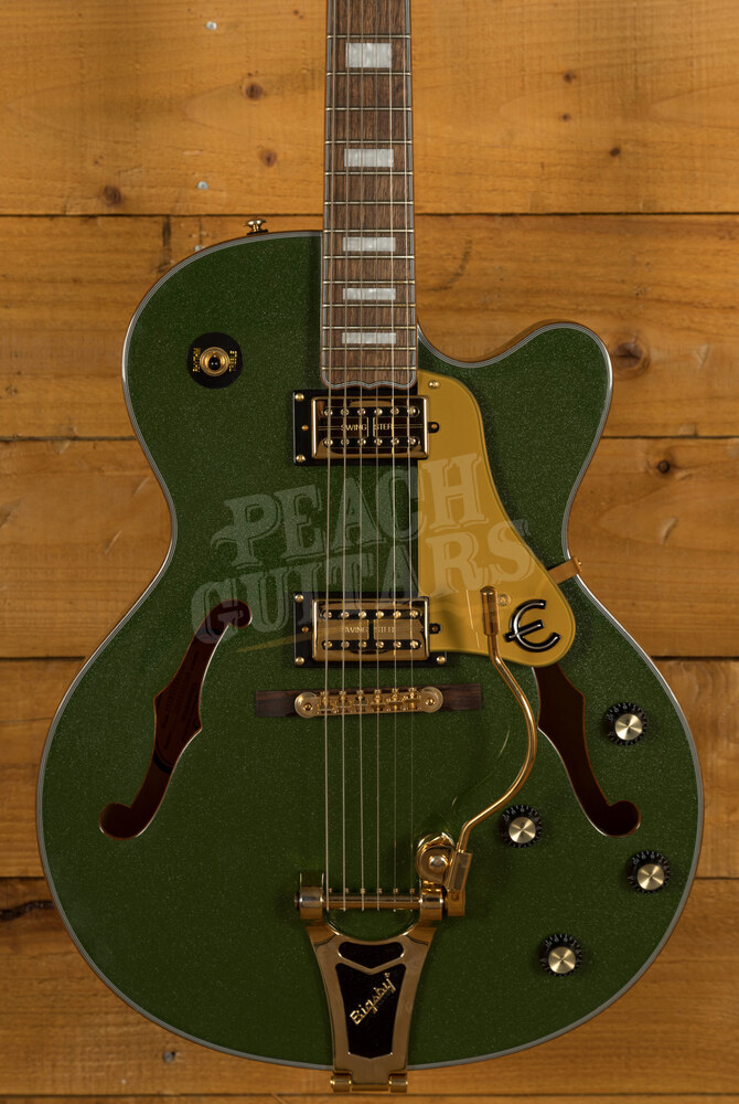 Epiphone Emperor Swingster Forest Green Metallic - Peach Guitars