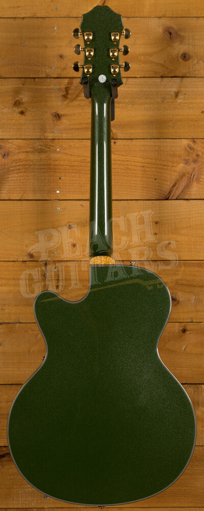 Epiphone Emperor Swingster Forest Green Metallic Peach Guitars