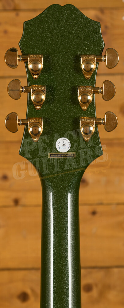 Epiphone Emperor Swingster Forest Green Metallic Peach Guitars