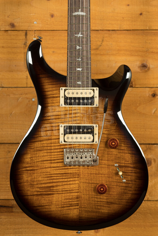 PRS SE Custom 24 - Black Goldburst - Peach Guitars