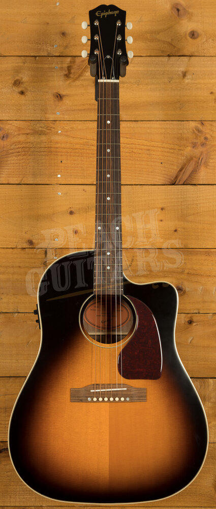 Epiphone Inspired By Gibson J 45 Ec Aged Vintage Sunburst Peach Guitars
