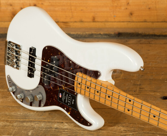 Fender American Ultra Precision Bass Maple Arctic Pearl