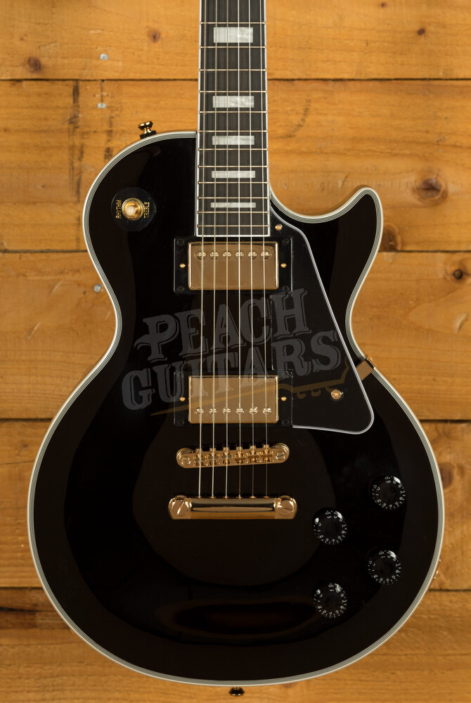 Epiphone Les Paul Custom Ebony Peach Guitars