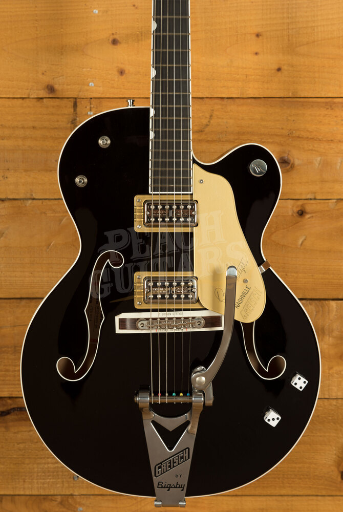 Signature　Nashville　Guitars　Black　Body　Brian　Peach　Setzer　Hollow　Gretsch　G6120T-BSNSH