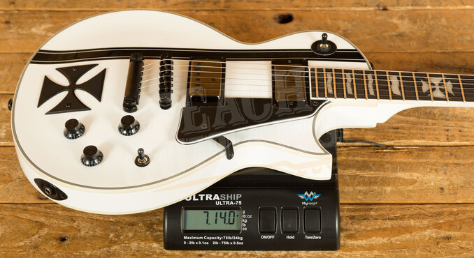 Esp Ltd James Hetfield Signature Iron Cross Sw Incl Case Peach Guitars