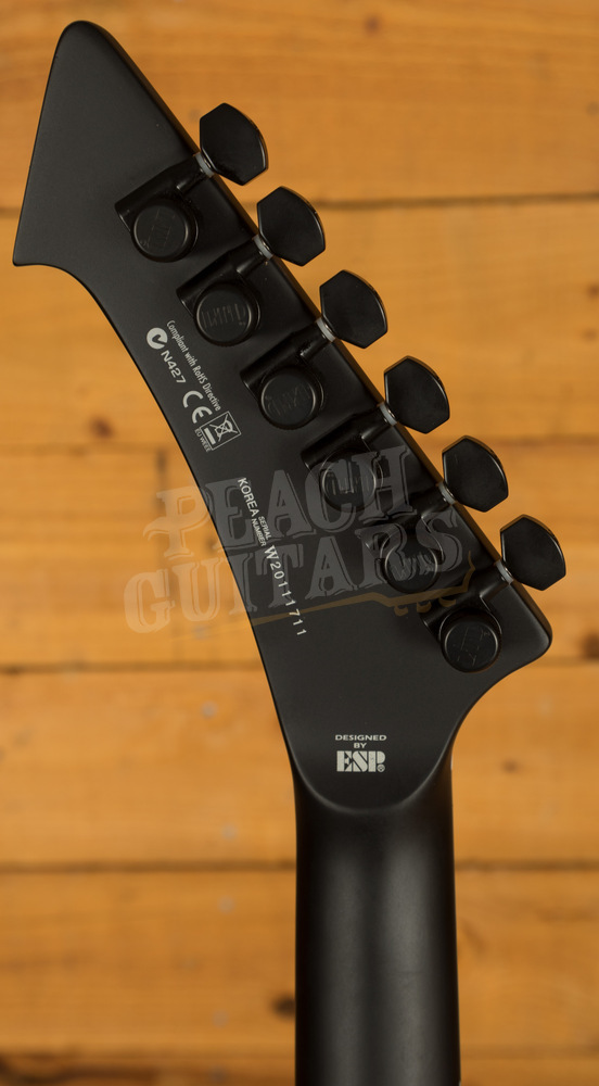 ESP LTD James Hetfield SNAKEBYTE Black Satin Peach Guitars