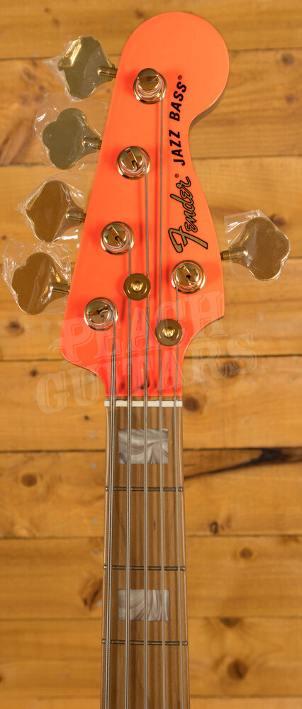 Fender Mononeon Jazz Bass V Maple Neon Yellow